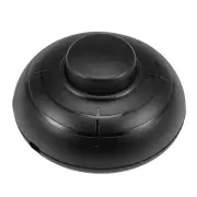 Inline Foot Pedal Push Button Switch, Round Lamp Light Foot Control ON/Off Black