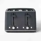 4 Slice Toaster Thin Chrome Trim Band Gray, 7 Browning Settings- Figmint™. NEW