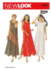 New Look Sewing Pattern 6229 Womens 8-18 Uncut Flowing Dress Sleevless Cover Up