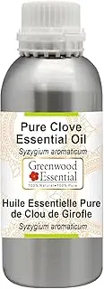 Greenwood Essential Pure Clove Essential Oil (Syzygium aromaticum) Steam Distilled for Personal Care 630ml (21oz)
