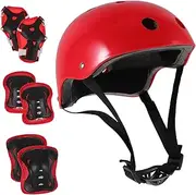 1Set Protective Gear with Helmet Knee and Elbow Pads for Roller Skating and Biking Durable Comfortable and Stylish Safety Equipment for Boys
