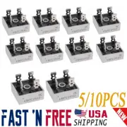 5/10Pcs 1000V 25A Metal Case Single Phase Diode Bridge Rectifier KBPC2510