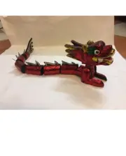 Traditional Water Puppetry Vietnamese Handicraft Essence Lacquered Wooden Dragon
