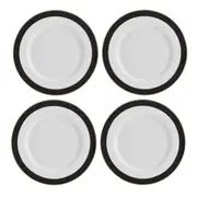 Mikasa Luxe Deco 4 Piece Fine China Dinner Plate Set 27.5cm