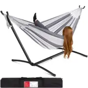 Best Choice Products Hammock Bed 9.5' Double W/ Stand Set Carrying Bag Steel