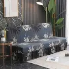 Sofa Cover with Hem Skirt Elastic Ottoman Cover Bench Transformable Sofa Cover
