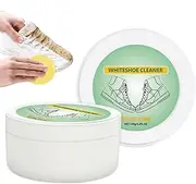 [Generic] White Shoe Cleaning Cream - 120ml Neaker Whitener with Sponge Eraser,Household Cleaning Supplies, White Shoe Care Tools for White Shoes, Sneakers, Canvas Shoes, Leather Shoes