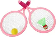 Totority 1 Set Tennis Racket Set with Soft Training Balls Badminton Shuttlecocks Rackets Balls Bag Outdoor Indoor Sports for Engaging Playtime