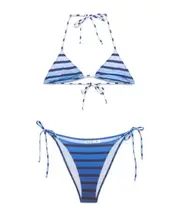 Jean Paul Gaultier Gradient Effect Bikini Suit S,M BLACK/NAVY/LIGHTBLUE