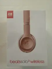 Beats by Dr. Dre Beats Solo3 Wireless On-Ear Headphones Rose Gold sealed new .