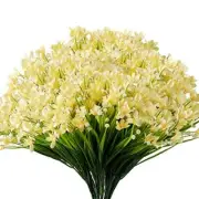 Bundles Artificial Daffodils Flowers, Fake Artificial Greenery UV 10 Yellow