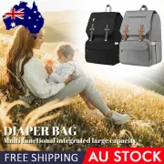 Multifunctional Baby Diaper Nappy Backpack Maternity Mummy Changing Bag OZ