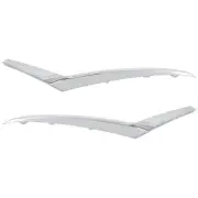 Bumper Face Bar Trims Molding Step Pads Set of 2 Front Driver & Passenger Pair (for: Nissan)