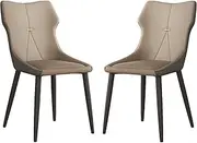 Dining Chairs Dining Room Chairs Dining Chairs, High Back Upholstered Side Chairs, Occasional Chairs Living Room Chairs with Metal Leg for Home Office - 2PCS