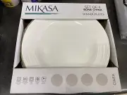 Mikasa Bone China CIARA White Dinner Plates - 4/Set Ciara Dinner Plates 11” NEW