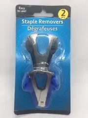 2 PCS Mini Staple Remover Old School Original Jaw Type Staplers Stationery New