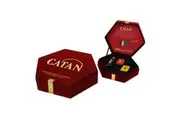 MDG CATAN Premium Robber and Metal Dice Set Tiger's Eye
