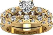 [VOLURE] Finger Joint, Ring Toe Ring,Rings,Pattern European Peach And Diamonds Full Zircon Heart Couple Micro-inlaid American Ring Diamonds Inlaid Rings Middle Finger Rings for Women
