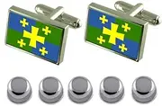 [Select Gifts] Kutaisi City Georgia Flag Shirt Studs Box Set