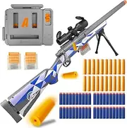 AGM MASTECH M24 Soft Foam Toy Gun, Ejecting Cartridge Sleeve Design, Upgraded Rifle Scope, Dart Loader, 40 Soft Foam Darts, 20 Cartridge Sleeves, 2 Magazines