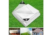 Instahut Tarp Tarpaulin 5x10m Canvas Heavy Duty Camping Cover Clear