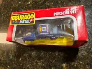 Burago Porsche 911 Diecast #4114 1:43 Scale Race Car #11 NIB