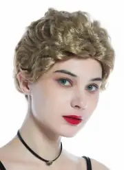 Wig Ladies Men's Carnival Short Wavy Blonde Mix Wig