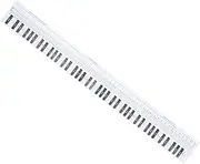 Totority Piano Keyboard Teaching Paper 88 Key Practice Sheet for Keyboard Learning White Waterproof Chart