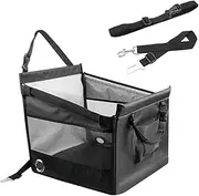 Dog Car Seat - Pet Car Seat Bed,Portable Puppy Booster Carseat for Outdoor Travel, Waterproof Vehicle Backseat Kitten Bed