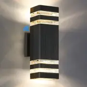 SHIMR Modern Outdoor Wall Lights with Dusk to Dawn Sensor, Outdoor Light Fixt...