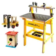 Stanley Jr. Kids Workbench Tool Set and 2 Wooden Kits-Free Shipping
