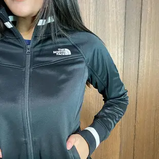 美國百分百【The North Face】女 保暖 登山戶外 防風 外套 TNF 立領夾克 黑色 S號 AS78