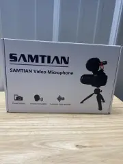 Video Microphone, SAMTIAN Camera Smartphone VideoMicro Kit with Shock Mount,...