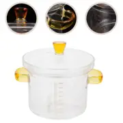 Glass Simmer Pot Clear Cooking Pan Casserole Sauce Pans Baby