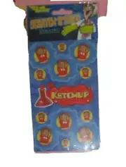 The Stink Factory Scratch and Sniff Stickers unique ketchup set of 2 new
