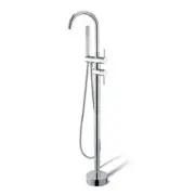 Lollypop Gooseneck Freestanding Bath Spout / Mixer with Shower Head