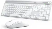 J JOYACCESS Wireless Keyboard and Mouse, Portable Wireless Keyboard,Ergonomic Ke