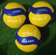 3X Mikasa V200W 2019 Official FIVB Indoor outdoor Volleyball size 5 Blue/Yellow