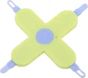 Abaodam Nose and Ear Wax Cleaner Tool Care with Cross Shaped Design for Safe and Gentle Cleaning of Ear Wax and Nails Durable Light Yellow