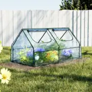 mini Greenhouse, Steel Frame Tunnel Green House Garden Shed Tent Gardening Suppl