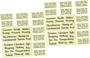 COHEALI 20 Sets Self-Adhesive Label Sticker Daily Use Labels Classifying Stickers