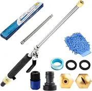 Jetsono High Pressure Washer, Jetson 2-in-1 High Pressure Power Washer Turbo Jet Power Washer with Hose Quick Connectors, for Floor Wall Fence Cleaning Garden Watering Black