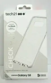 Tech21 Evo Check case for Galaxy S8 Clear White - NEW