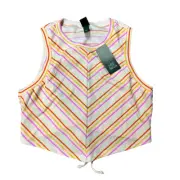 Wild Fable Women's Orange Striped Open Back Tiny Tank Top - Size XL - NWT