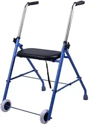 Walker Folding Walker with Wheels with Durable Plastic Handles,Aluminum Trolley Little Surprise