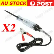 2X Car Voltage Circuit Tester Pen Detector Probe Continuity Test Light DC 6V 12V