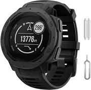 Bands Compatible with Garmin Instinct/Instinct Tide/Instinct Tactical, Soft Silicone Bands Sport Wristband Replacement Strap