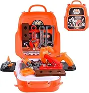 Pretend Play Construction Toys,Simulation Kids Toolbox | Funny Tool Equipment Kit, Portable Pretend Play Construction Tool Kits for Boys, Girls