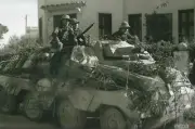 WW II German Photo ---- Panzerspähwagen (SdKfz 233) North Africa
