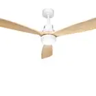 NNEDSZ Devanti 52'' Ceiling Fan AC Motor LED Light Remote - Light Wood